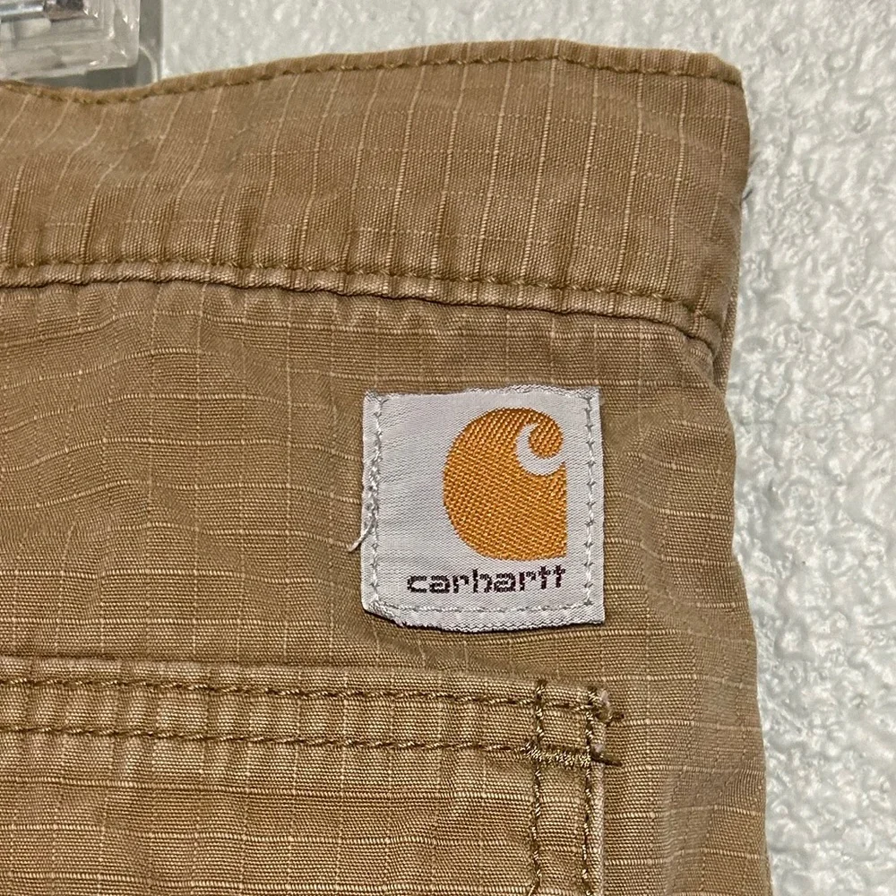 Carhartt Relaxed Fit Cargo Shorts Khaki Tan Size 42